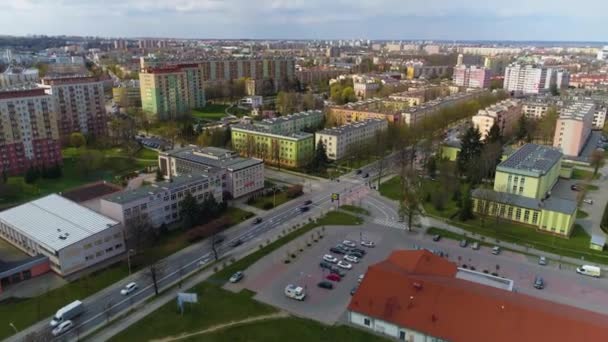 Beautiful Panorama Rzeszow Aerial View Poland High Quality Footage — 图库视频影像