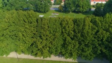 Park Kajki Elblag Hava Manzarası Polonya. Yüksek kalite 4k görüntü