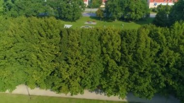 Park Kajki Elblag Aerial View Poland. High quality 4k footage