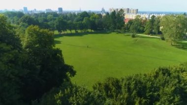 Park Kajki Elblag Hava Manzarası Polonya. Yüksek kalite 4k görüntü