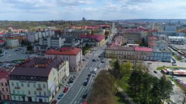Güzel Panorama Rzeszow Hava Manzarası Polonya. Yüksek kalite 4k görüntü