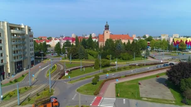 Ayuntamiento Elblag Urzad Miejski Vista Aérea Polonia Imágenes Alta Calidad — Vídeo de stock