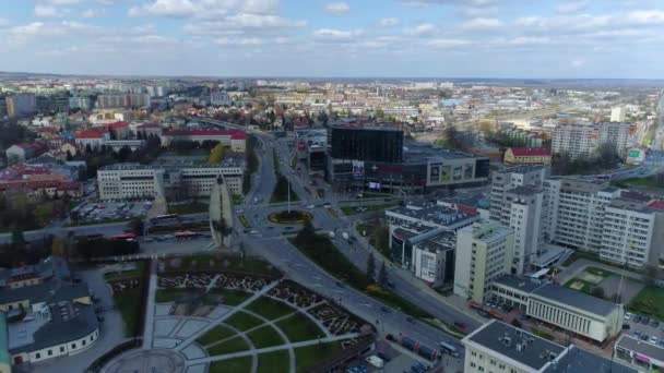 Timelapse Beautiful Panorama Rzeszow Aerial View Poland High Quality Footage — Video