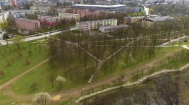 Kadzielnia Nature Reserve Kielce Rezerwat Przyrody Aerial View Poland. High quality 4k footage