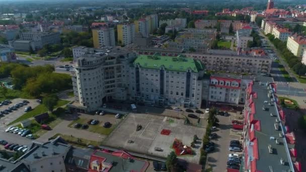 Beautiful Panorama Elblag Aerial View Poland High Quality Footage — Vídeo de Stock