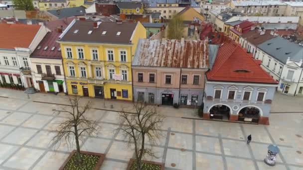 Market Square Kielce Rynek Aerial View Poland High Quality Footage — Video