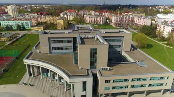 District Court Rzeszow Sad Rejonowy Aerial View Poland High Quality — Video
