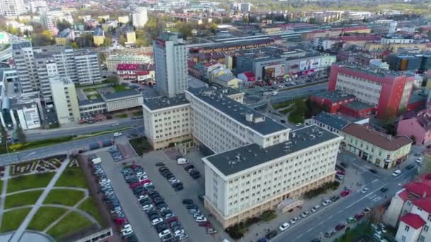 Voivodship Office Rzeszow Urzad Wojewodzki Aerial View Poland High Quality — Video