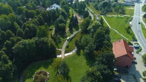 Park Dolinka Elbląg Aerial View Poland Wysokiej Jakości Materiał — Wideo stockowe