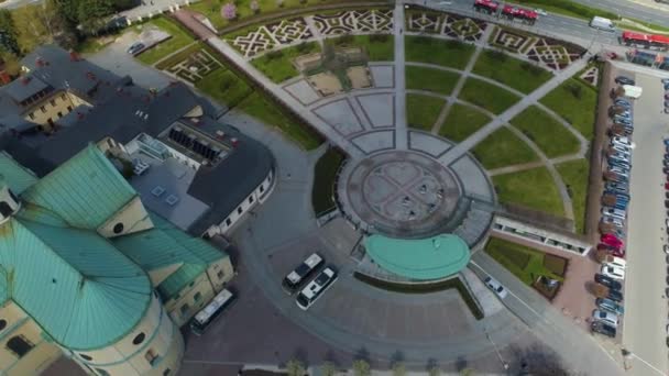 Bernardine Gardens Rzeszow Ogrody Bernardynskie Aerial View Poland High Quality — Video