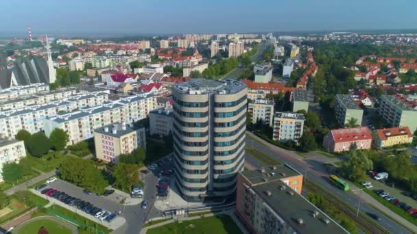 Sąd Rejonowy Elbląg Sad Rejonowy Aerial View Poland Wysokiej Jakości — Wideo stockowe