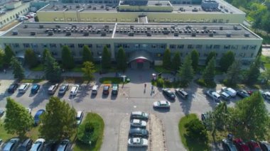 İl Hastanesi Elblag Szpital Wojewodzki Hava Görüntülü Polonya. Yüksek kalite 4k görüntü