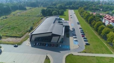 Water Recreation Center Dolinka Elblag Aerial View Poland. High quality 4k footage