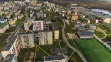 Panorama Sunny Hill Kielce Sloneczne Wzgorze Aerial View Poland. High quality 4k footage