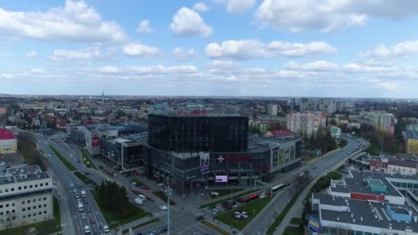 Panorama Hotel Rzeszów Widok Lotu Ptaka Wysokiej Jakości Materiał — Wideo stockowe