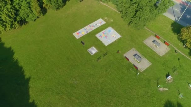 Park Kajki Elblag Aerial View Polsko Vysoce Kvalitní Záběry — Stock video