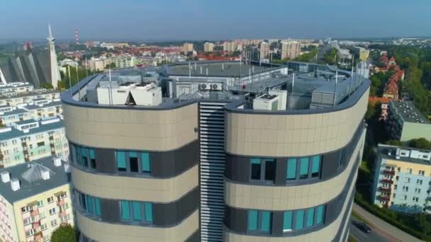 District Court Elblag Sad Rejonowy Aerial View Poland High Quality — Stockvideo