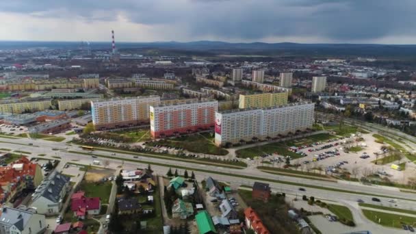 Panorama Sunny Hill Kielce Sloneczne Wzgorze Hava Manzaralı Polonya Yüksek — Stok video