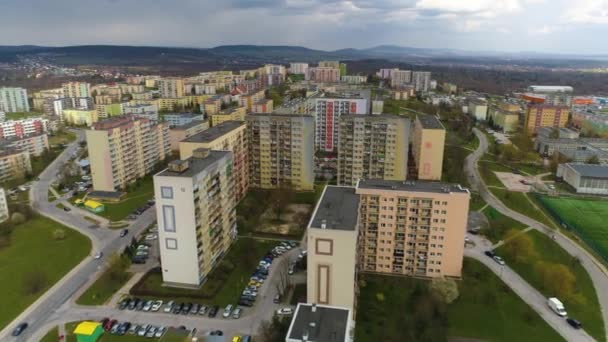 Panorama Sunny Hill Kielce Sloneczne Wzgorze Widok Lotu Ptaka Polska — Wideo stockowe