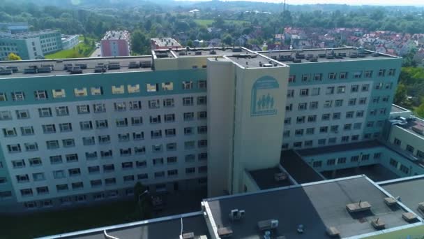 폴란드의 Elblag Szpital Wojewodzki Aerial View Poland 고품질 — 비디오