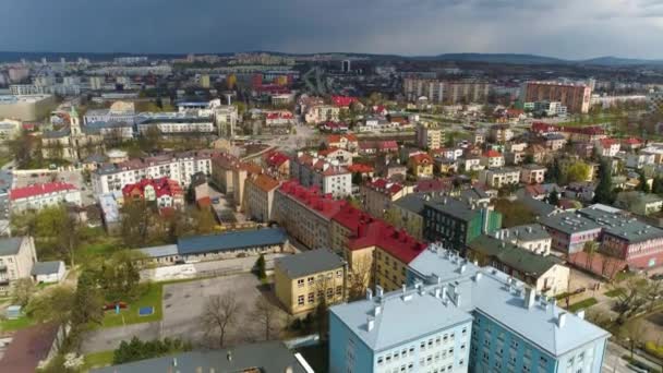 Panorama Kielce Luftaufnahme Polen Hochwertiges Filmmaterial — Stockvideo