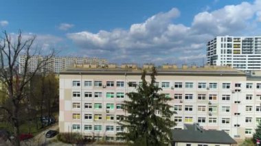 Beautiful Panorama Rzeszow Aerial View Poland. High quality 4k footage