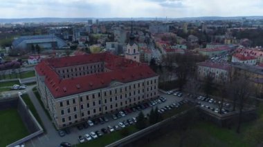 Lubomirskich Kalesi Rzeszow Zamek Hava Manzarası Polonya. Yüksek kalite 4k görüntü