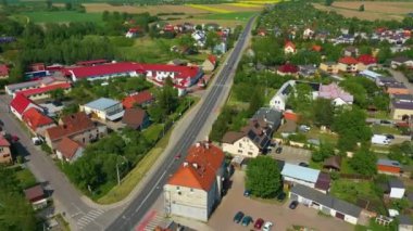 Behind The Bridge Olawa Aerial View Poland. High quality 4k footage