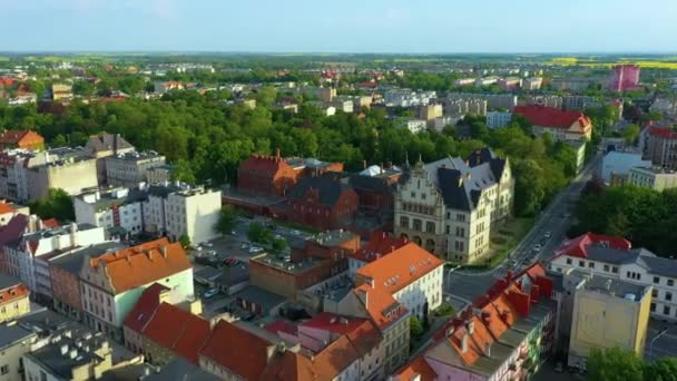 District Court Park Brzeg Sad Rejonowy Vue Aérienne Pologne Images — Video