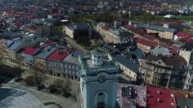 Çanlar ve Borular Müzesi Panorama Przemysl Hava Görüntüsü Polonya. Yüksek kalite 4k görüntü