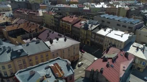 Streets Przemysl Aerial View Poland High Quality Footage — Stockvideo