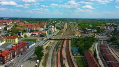 Viaduct Of The Cursed Soldiers Opole Wiadukt Aerial View Poland. High quality 4k footage