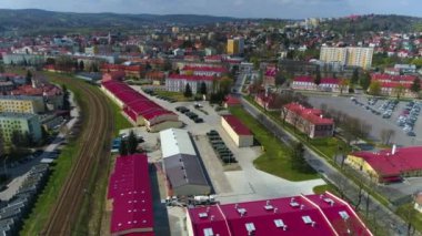 Territorial Defense Brigade Przemysl Aerial View Poland. High quality 4k footage