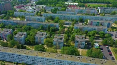 Olawa Panorama Apartmanı, Nehir Havası manzaralı Polonya. Yüksek kalite 4k görüntü