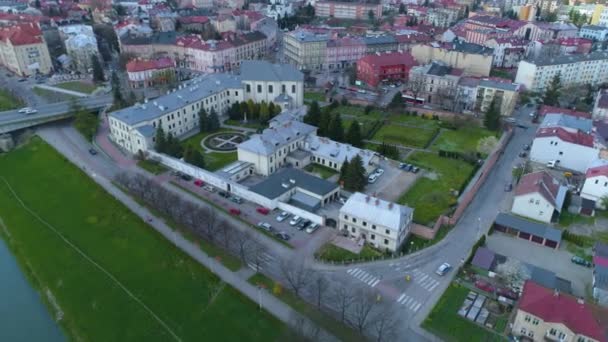Benedictine Abbey Przemysl Opactwo Benedyktynek Antenn View Poland Högkvalitativ Film — Stockvideo