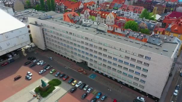 Philological Faculty Katowice Uczelnia Aerial View Poland High Quality Footage — Vídeos de Stock