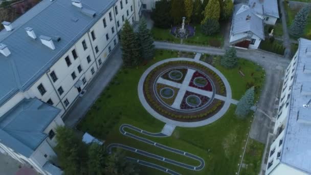 Benedictine Abbey Przemysl Opactwo Benedyktynek Aerial View Poland High Quality — 图库视频影像
