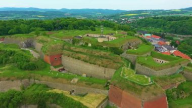 Fortress Klodzko Twierdza Aerial View Poland. High quality 4k footage