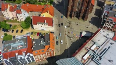 Kilise Galerisi Piastow Legnica Kosciol Hava Manzarası Polonya. Yüksek kalite 4k görüntü