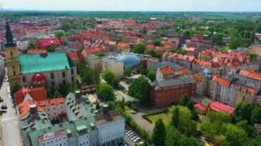 Economic Zone Legnica Strefa Ekonomiczna Aerial View Poland. High quality 4k footage