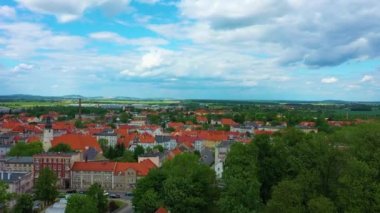 Panorama Evleri Swiebodzice Havacılık Görünümü Polonya. Yüksek kalite 4k görüntü