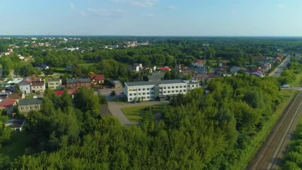 Beautiful Panorama Radomsko Aerial View Poland High Quality Footage — Vídeo de Stock