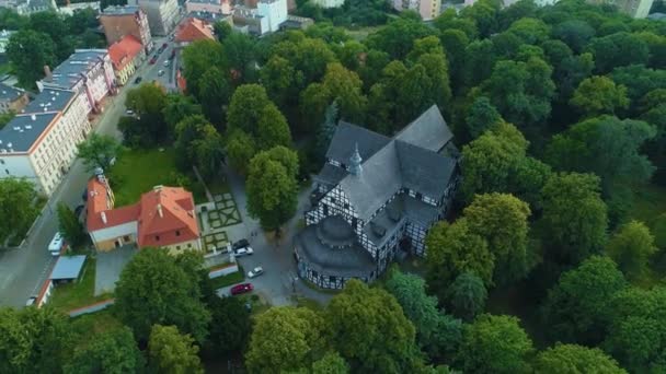 Igreja Paz Swidnica Kosciol Pokoju Vista Aérea Polônia Imagens Alta — Vídeo de Stock