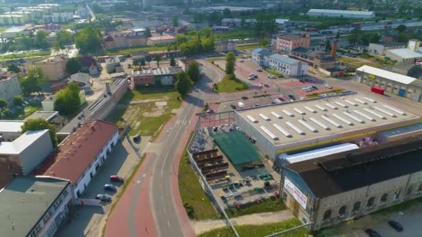 Shopping Center Galeria Radomsko Aerial View Poland High Quality Footage — Stock video