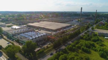 Alışveriş Merkezi Galeria Radomsko Hava Görüntüleme Polonya. Yüksek kalite 4k görüntü