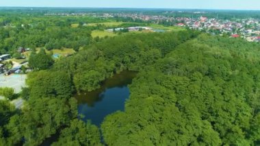 Gypsy Swamp Tomaszow Mazowiecki Cyganskie Bagno Aerial View Poland. High quality 4k footage