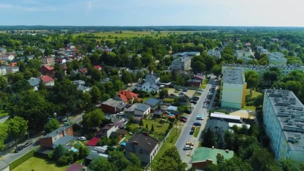 Beautiful Panorama Pabianice Aerial View Poland High Quality Footage — Vídeo de Stock