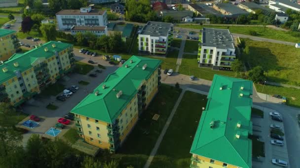 Apartamentos Radomsko Apartamenty Aerial View Poland Imagens Alta Qualidade — Vídeo de Stock