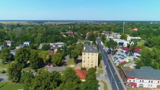Vista Aérea Bonita Panorama Glogow Polônia Imagens Alta Qualidade — Vídeo de Stock