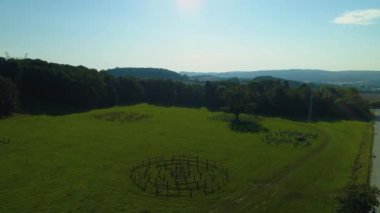 Glade Prensi Walbrzych Kalesi Polana Zamek Ksiaz Hava Manzaralı Polonya. Yüksek kalite 4k görüntü